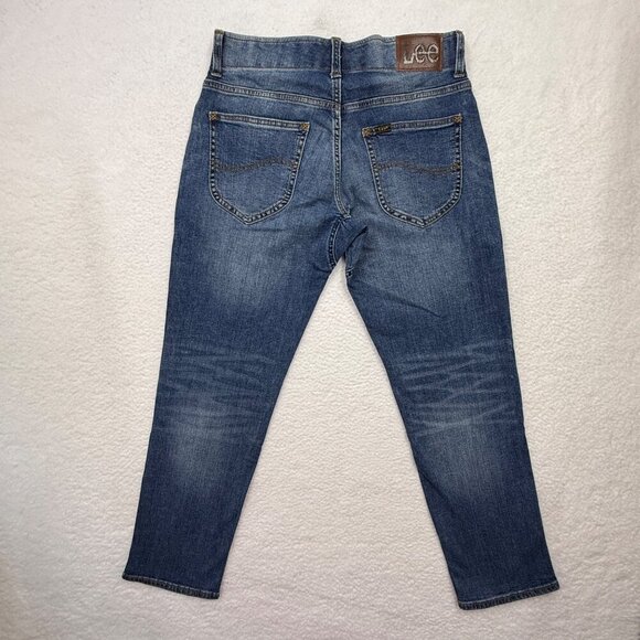 Lee Straight Taper Leg Motion Flex Waistband Jeans Western Casual Mens 30x30 - Picture 6 of 11